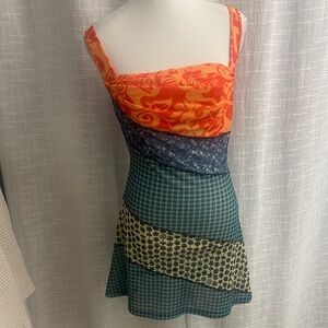 Miaou Ginger Patchwork Mini Dress